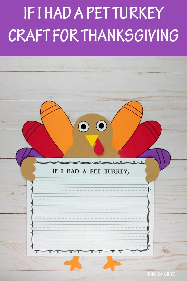 If I had a pet turkey activity for kids