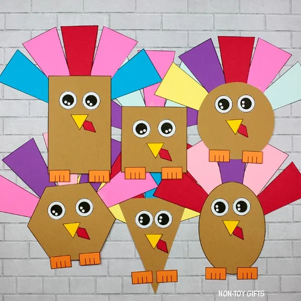 Turkey shape craft for kids