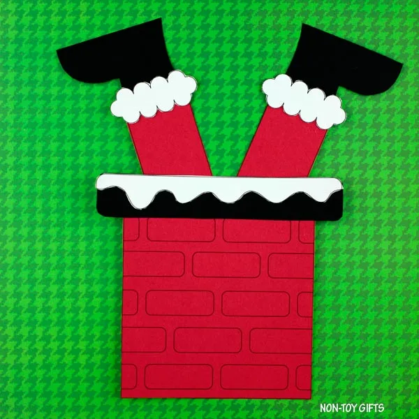 Stuck in the chimney Santa craft