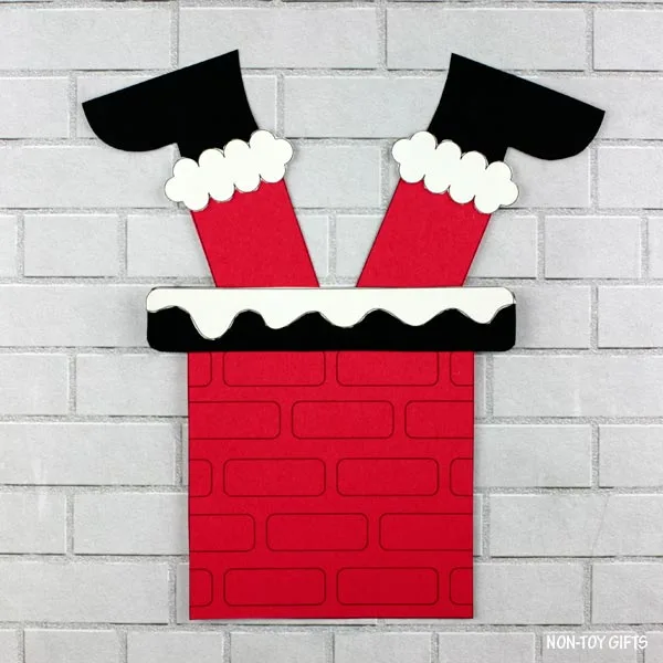 Santa is stuck in the chimney craft