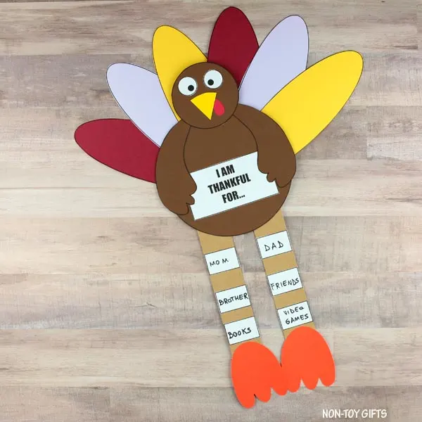 Thankful turkey craft