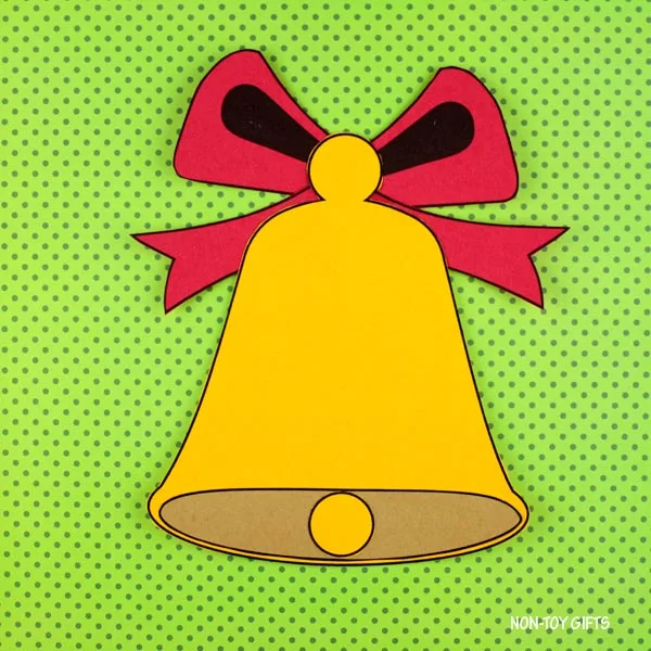 Christmas bell paper craft for kids