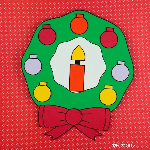 Christmas wreath craft for kids