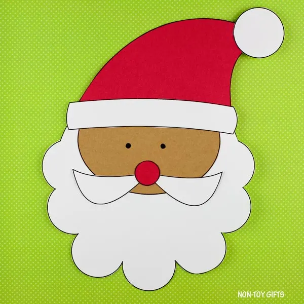 Santa craft for kindergartners
