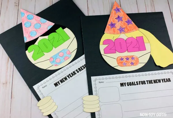 New Year's 2021 resolution craft for kids