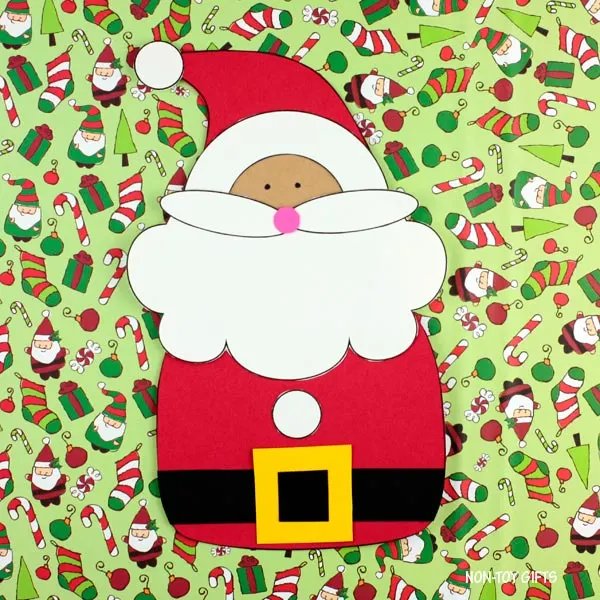 Santa craft for kindergarners