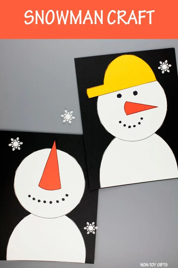 Easy snowman craft for kids