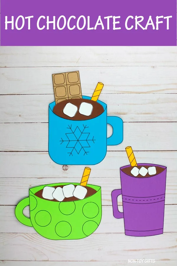 Hot chocolate craft for kids