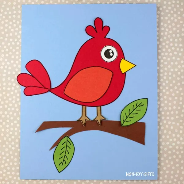 easy paper bird craft