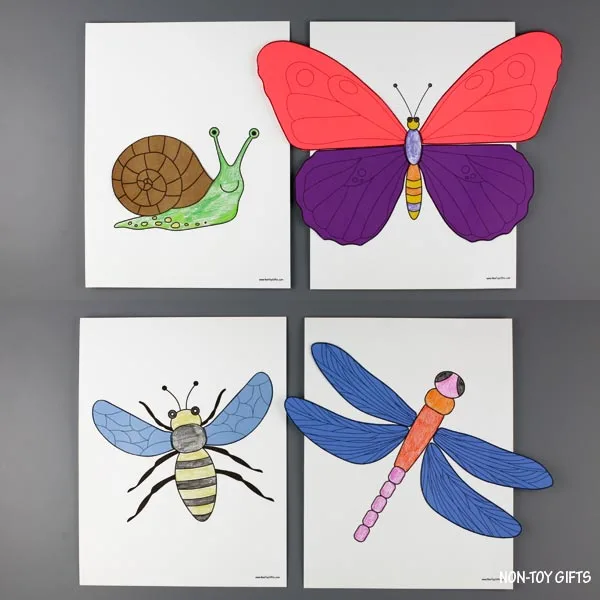 Insects color and craft for kids
