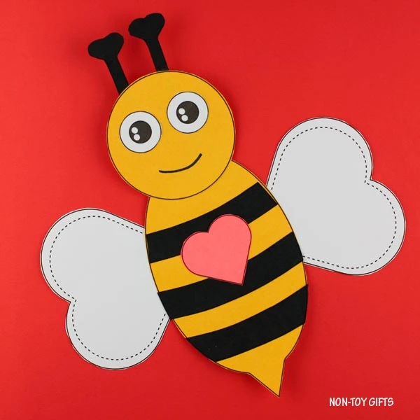 Valentine bee craft
