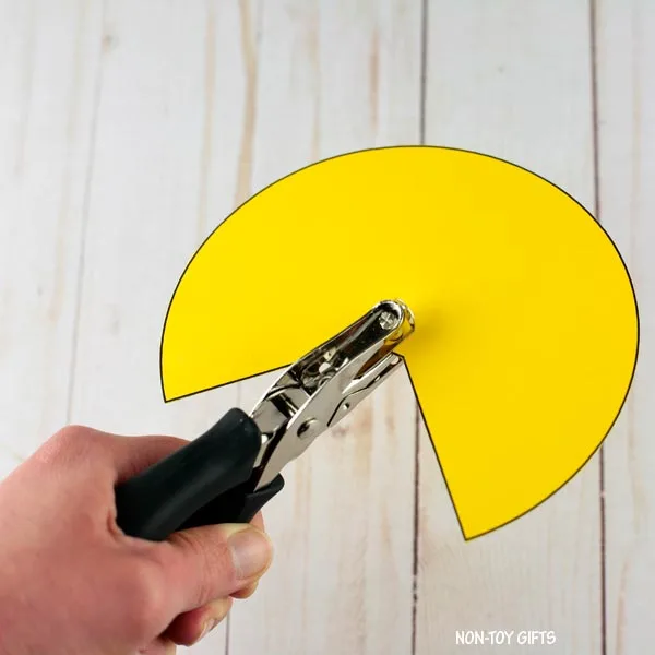 punch a hole in the bird's body