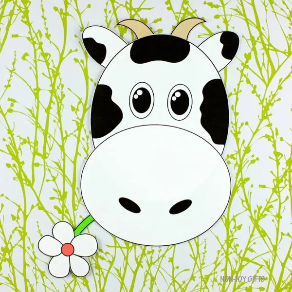 Spring farm animal - cow craft