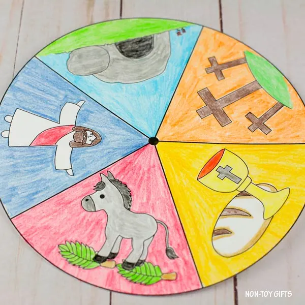 Easter story wheel