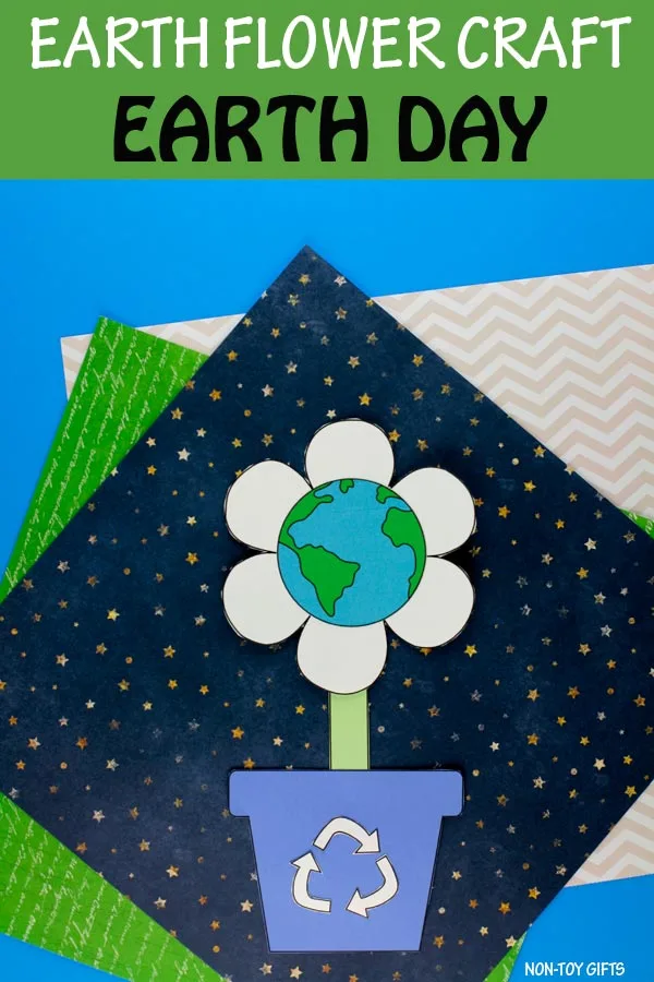 Earth flower craft for kids