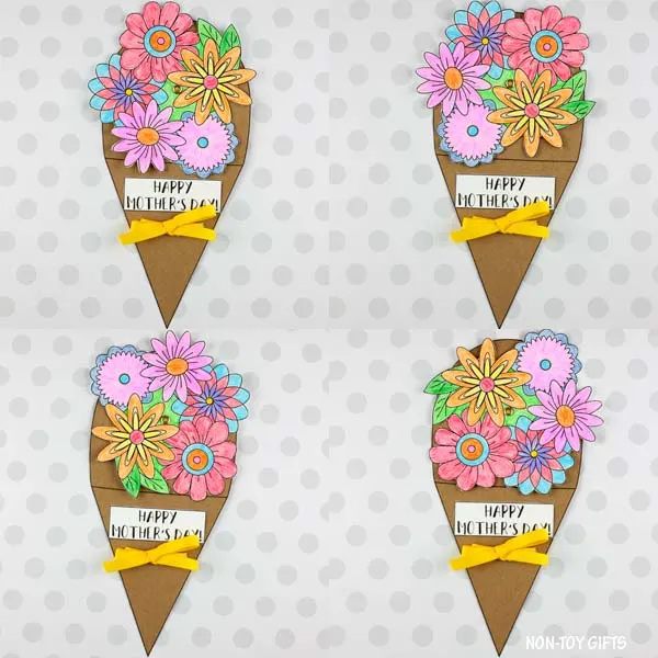 Easy Mother's Day flower bouquet spinner