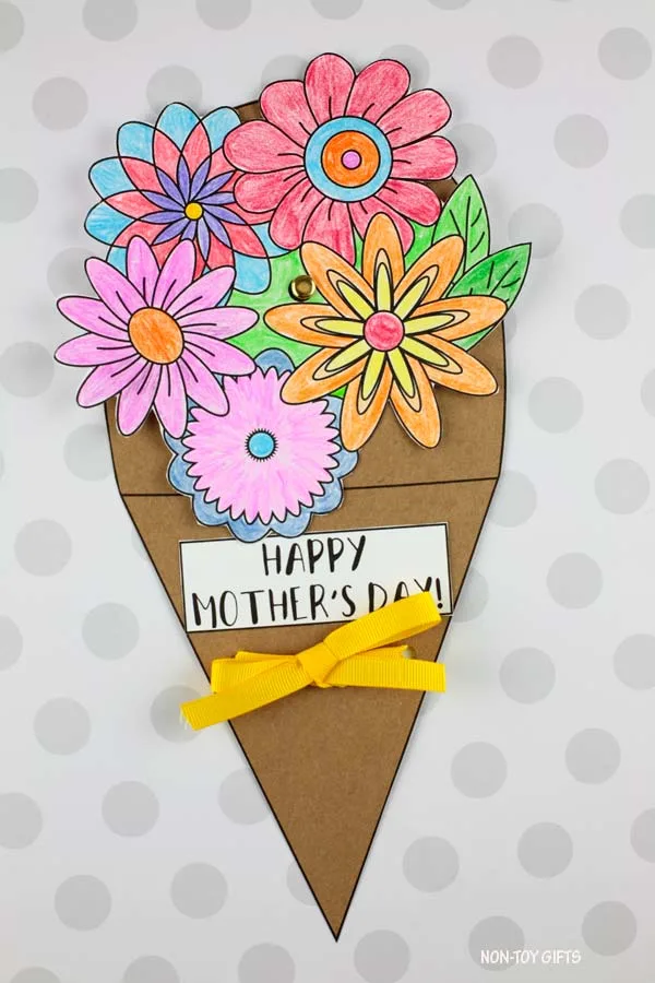 Mother's Day flower bouquet spinner craft