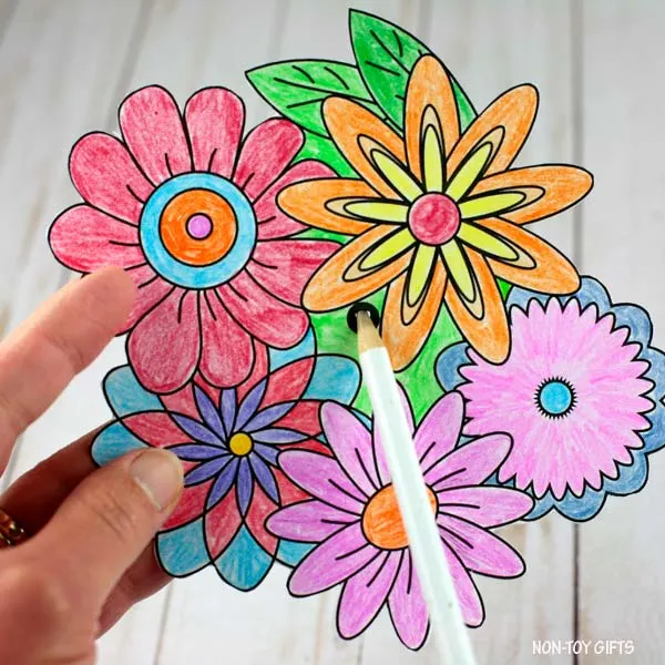 hole in the flowers