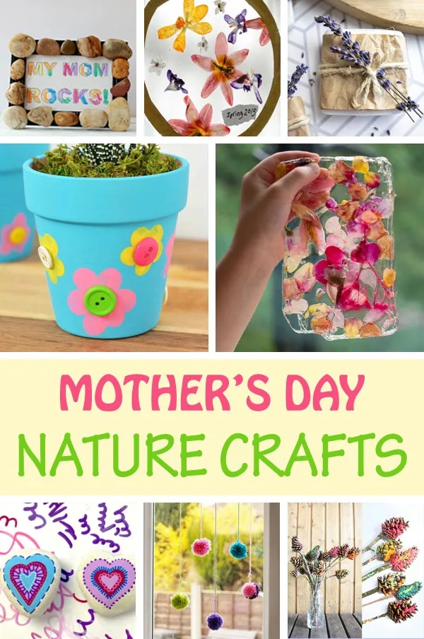 Mother's Day nature crafts for kids