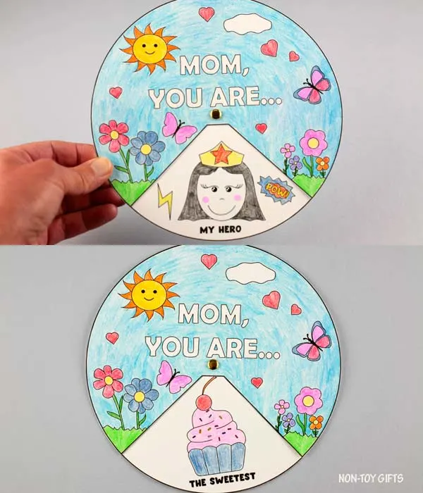 Mother's Day spinner wheel craft