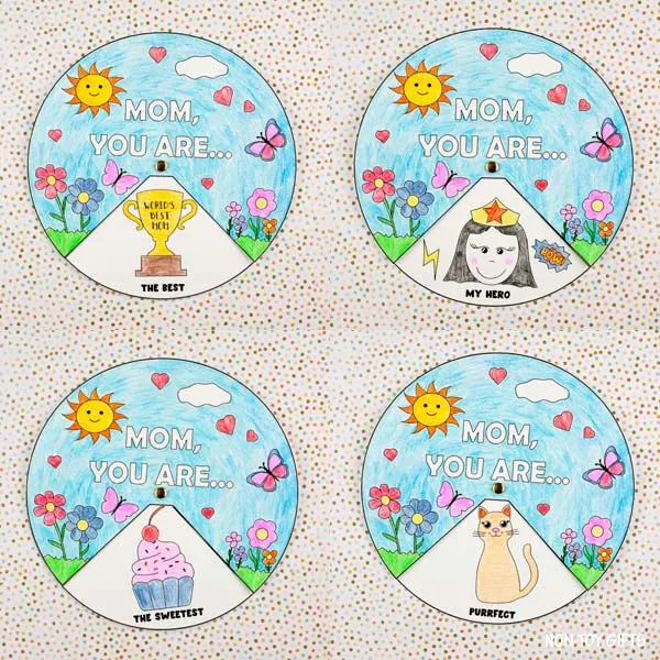 Mother's Day spinner kids can make