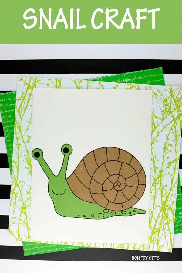 snail craft for kids