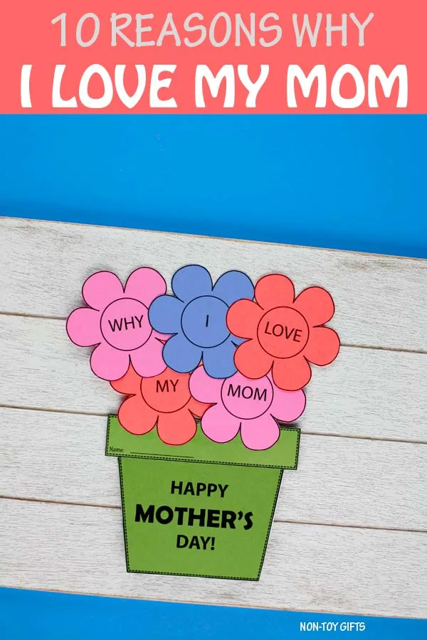 10 reasons I love my mom booklet