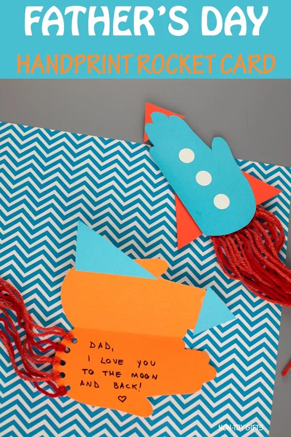 Father's Day handprint rocket card