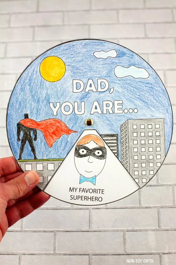 Father's Day superhero spinner