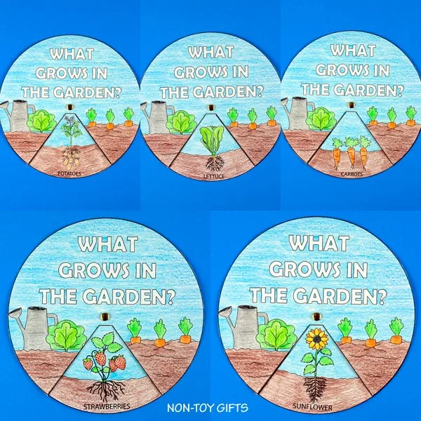 garden spinner craft for classroom
