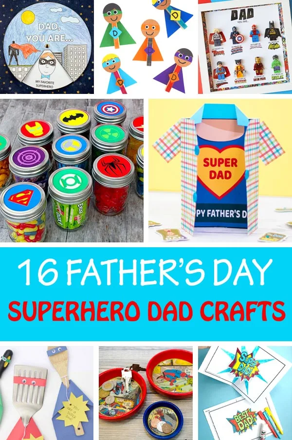 Father's Day superhero dad crafts