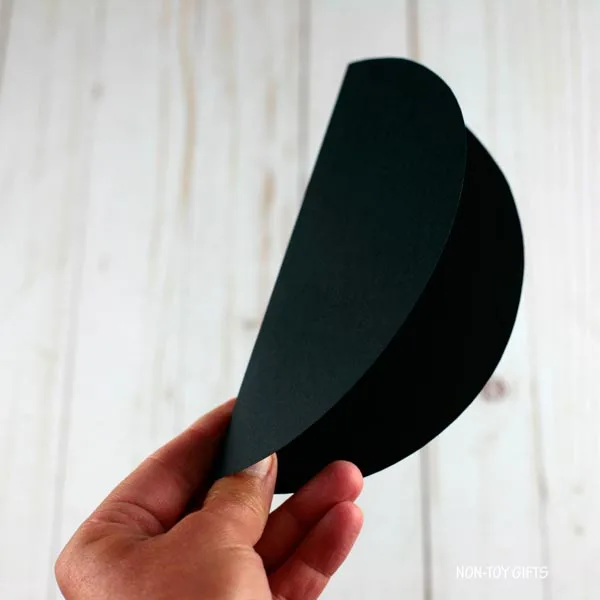 fold circle in half