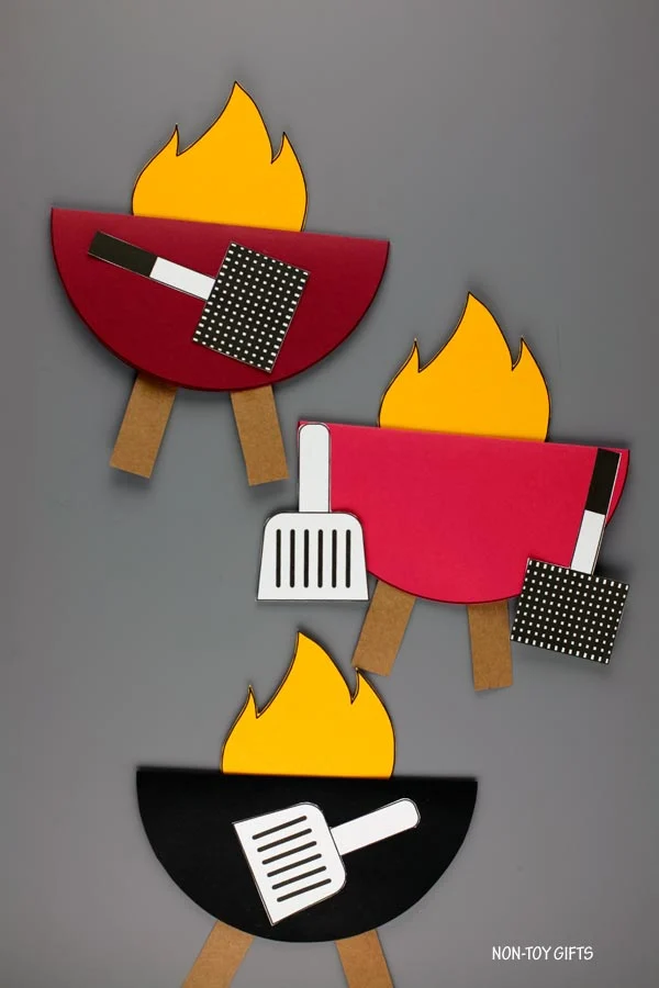 King of the grill card kids can make for dad