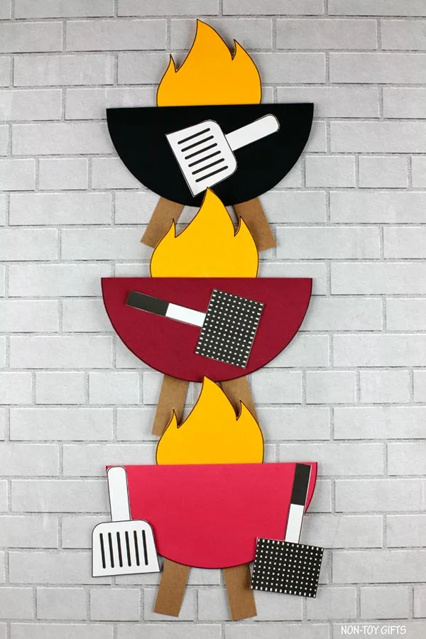Easy Father's Day King of the grill card