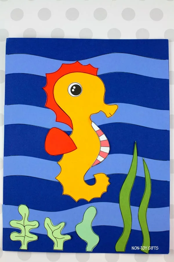 Seahorse craft for preschoolers