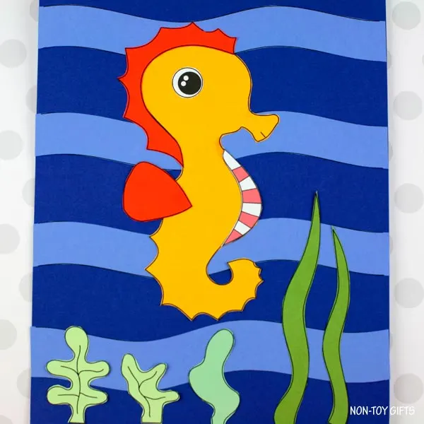 Seahorse craft for kids