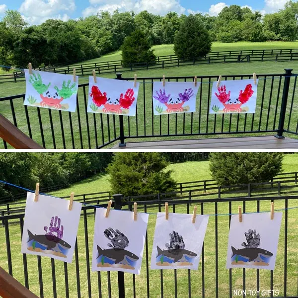 Ocean handprint animals craft