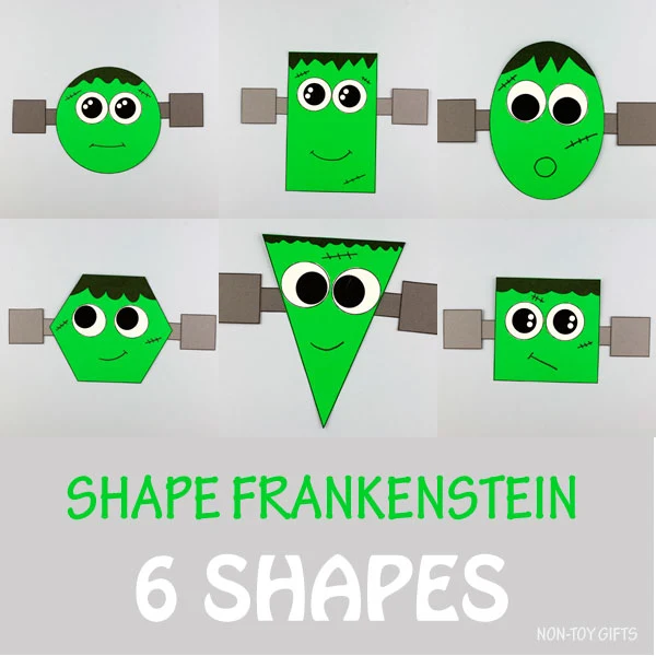 Frankenstein shape craft 6 shapes