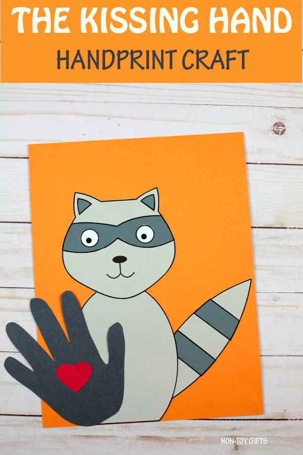 The Kissing Hand handprint craft