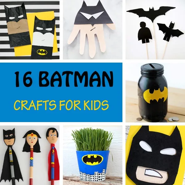 Batman crafts for kids. Make Batman puppets, mask, interactive crafts and more