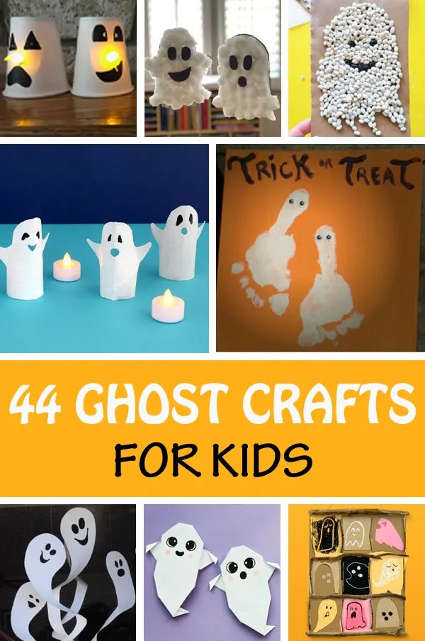 Halloween ghost crafts for preschoolers and older kids