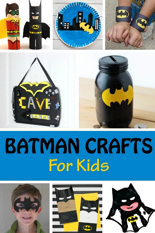 Batman crafts for kids to celebrate Batman Day