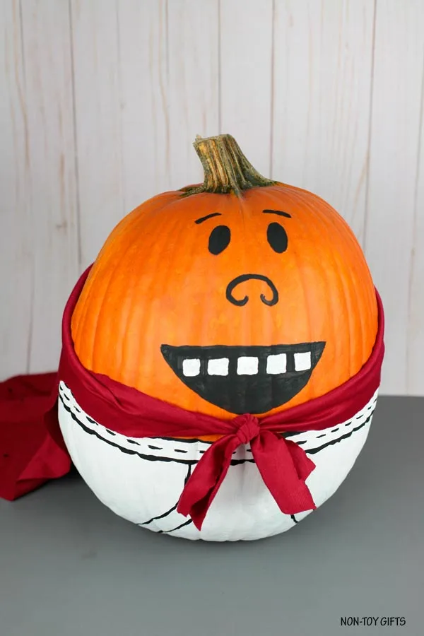 Captain Underpants pumpkin idea for kids