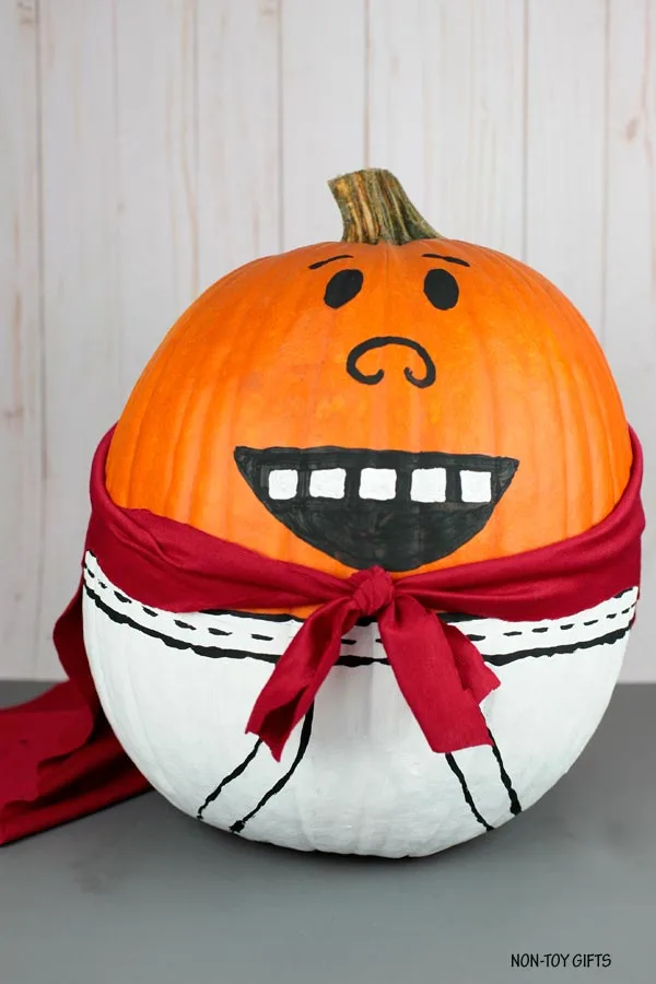 No-carve Captain Underpants pumpkin
