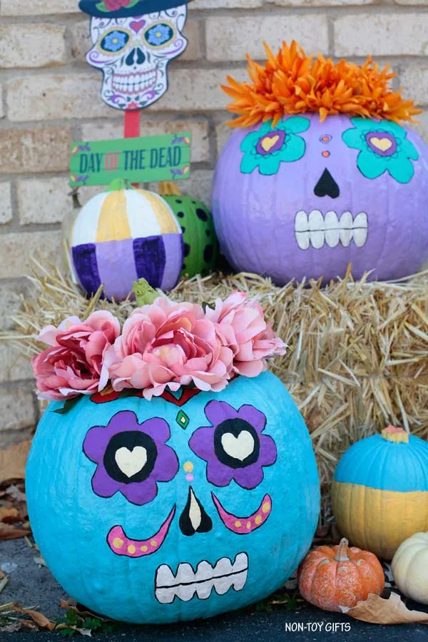 Day of the Dead pumpkins