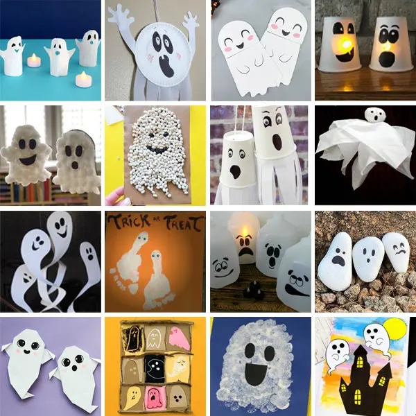 Halloween ghost crafts for kids