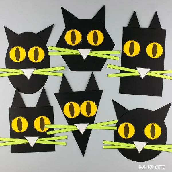 shape black cat craft