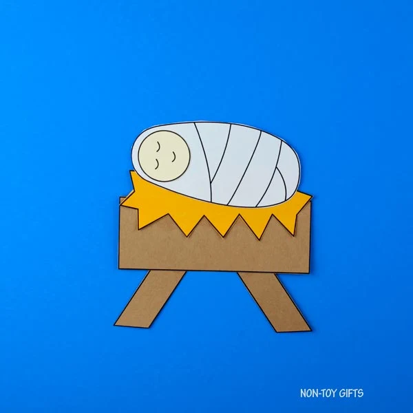 Baby Jesus craft with easy template