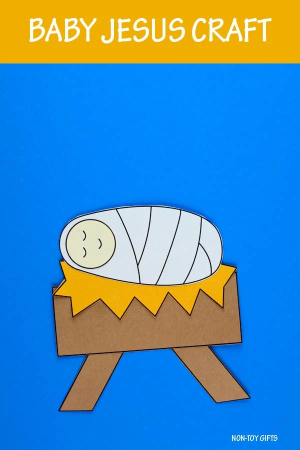 baby Jesus craft for preschoolers to make for Christmas