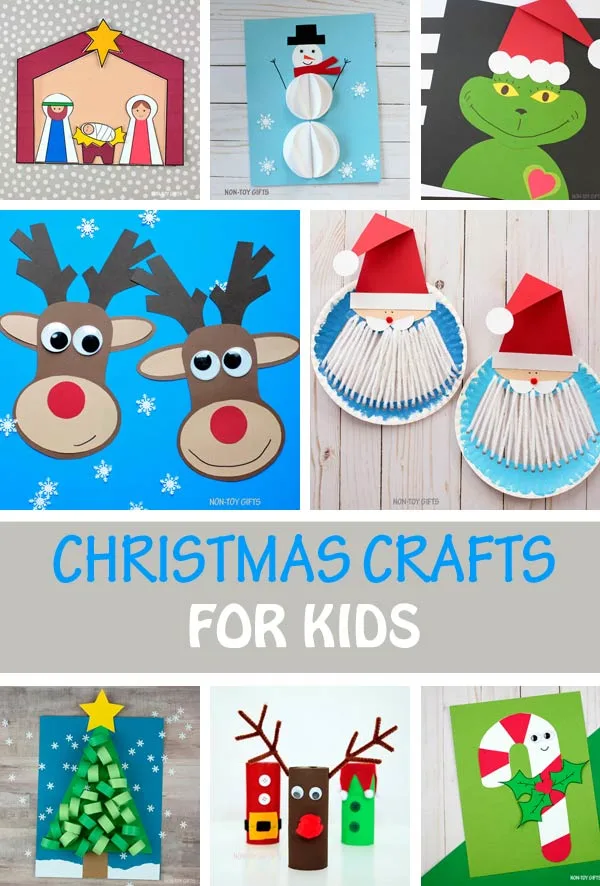 Easy Christmas crafts for preschoolers, kindergartners and older kids
